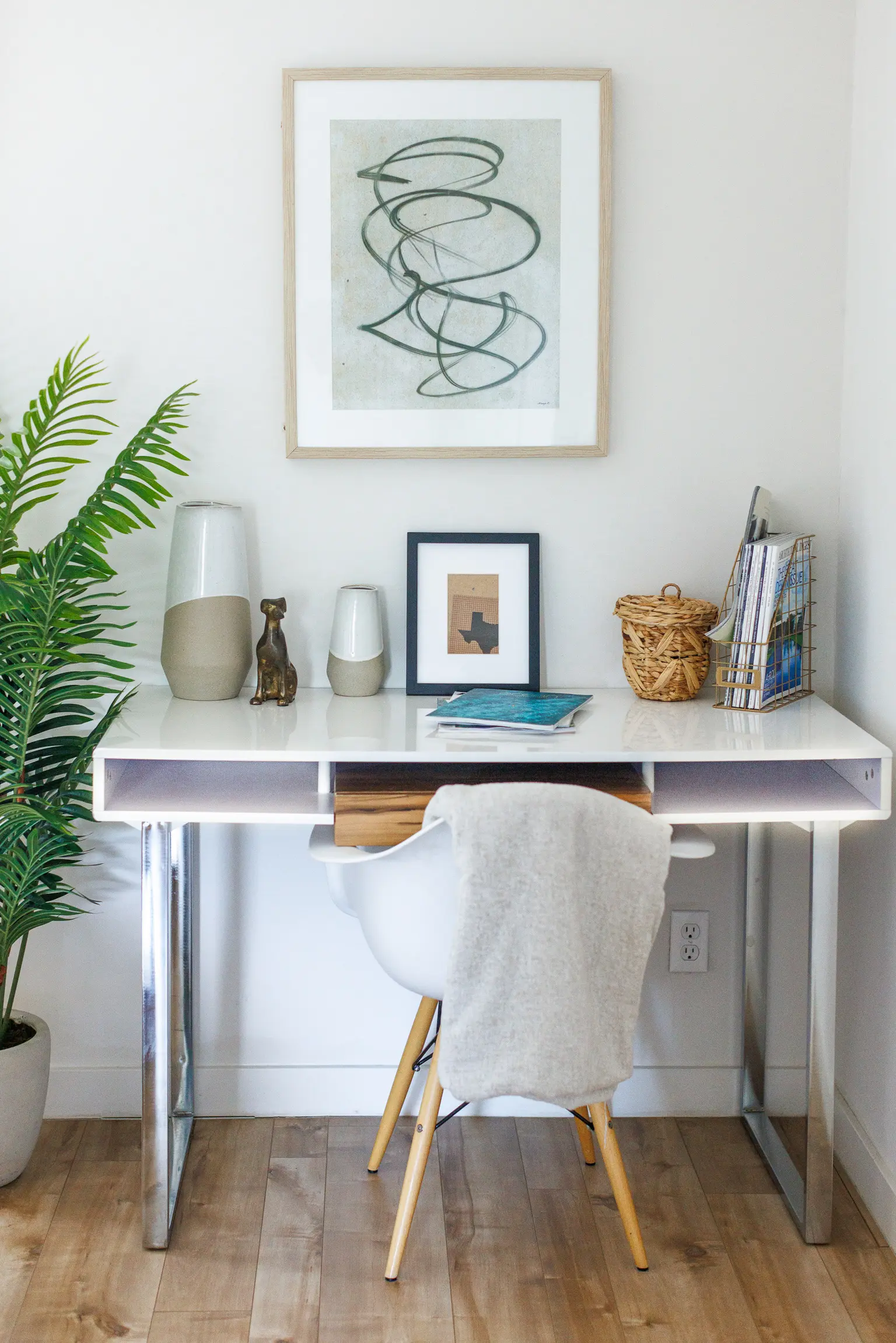 Organized home office and workspace in the San Francisco Bay Area